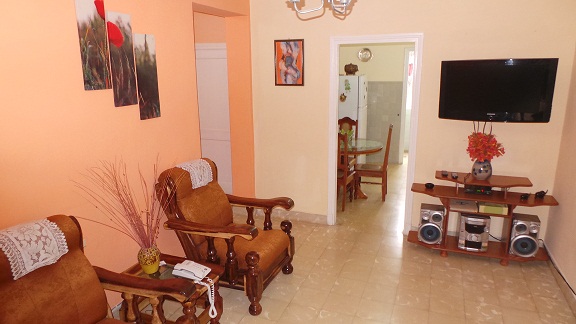 'Living room' Casas particulares are an alternative to hotels in Cuba.